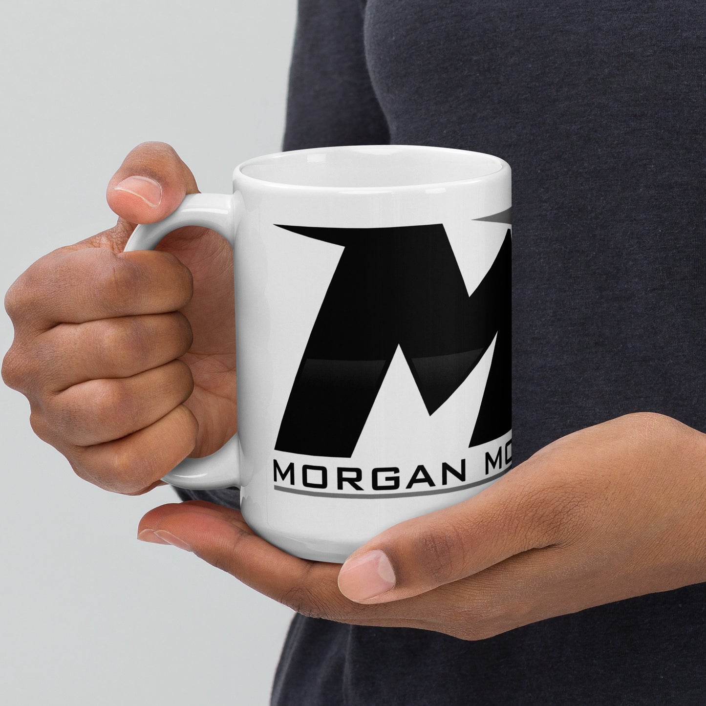 MM White glossy mug